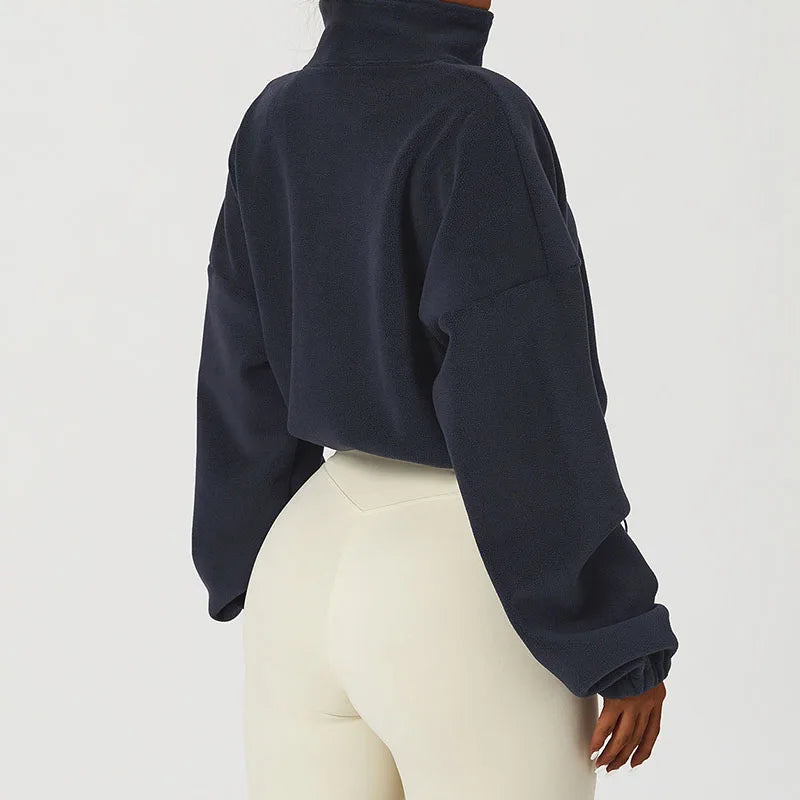 Ivyshape | Cropped Cozy Fleece