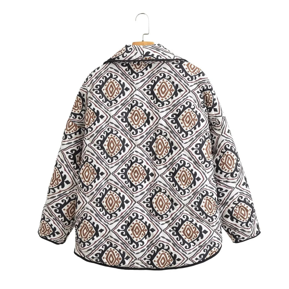 Ivyshape | Vividly Patterned Jacket