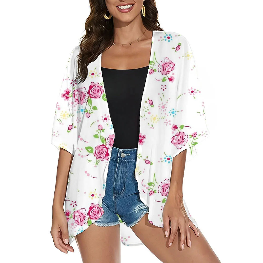 Elegant Flowy Kimono Cardigan for Women