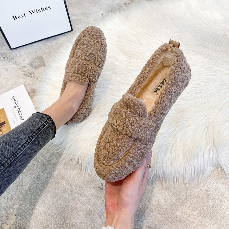 Ivyshape | Plush Slippers Shoes for Women