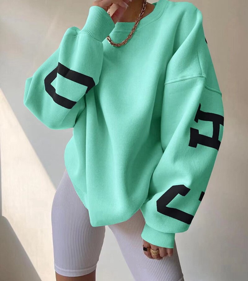 Ivyshape | Women's O Neck Long Sleeve Sweater