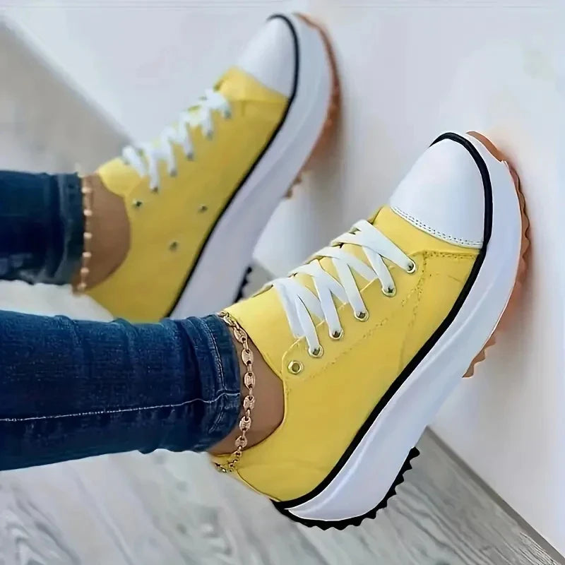 Trendy Lace-Up Sneakers for Women