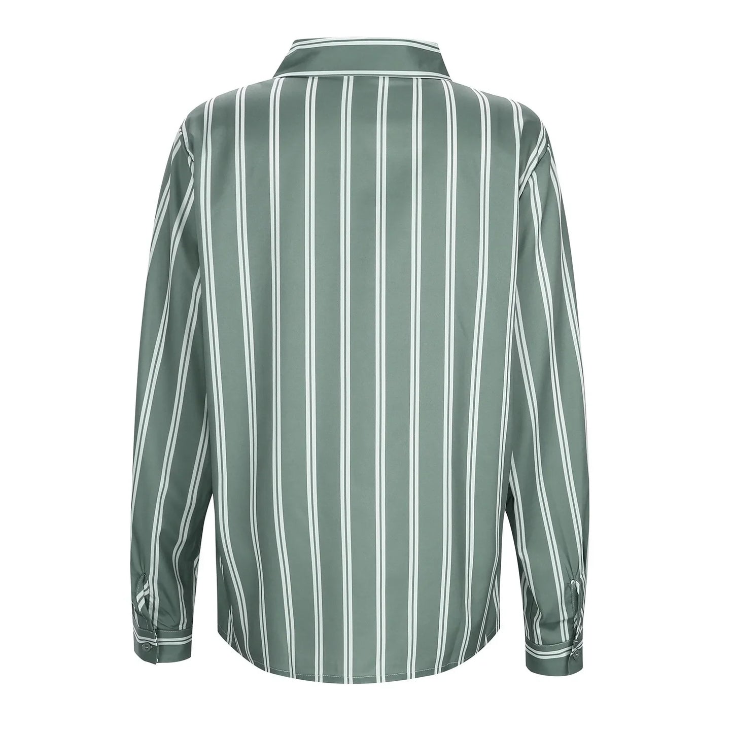 Chic Striped Long-Sleeved Shirt for Women