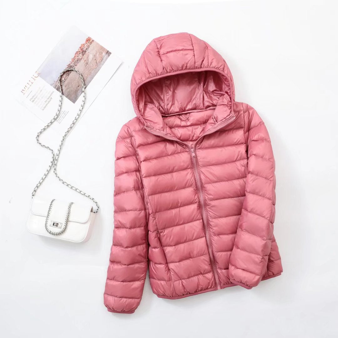 Ivyshape | Women'S Slim Hooded Down Jacket