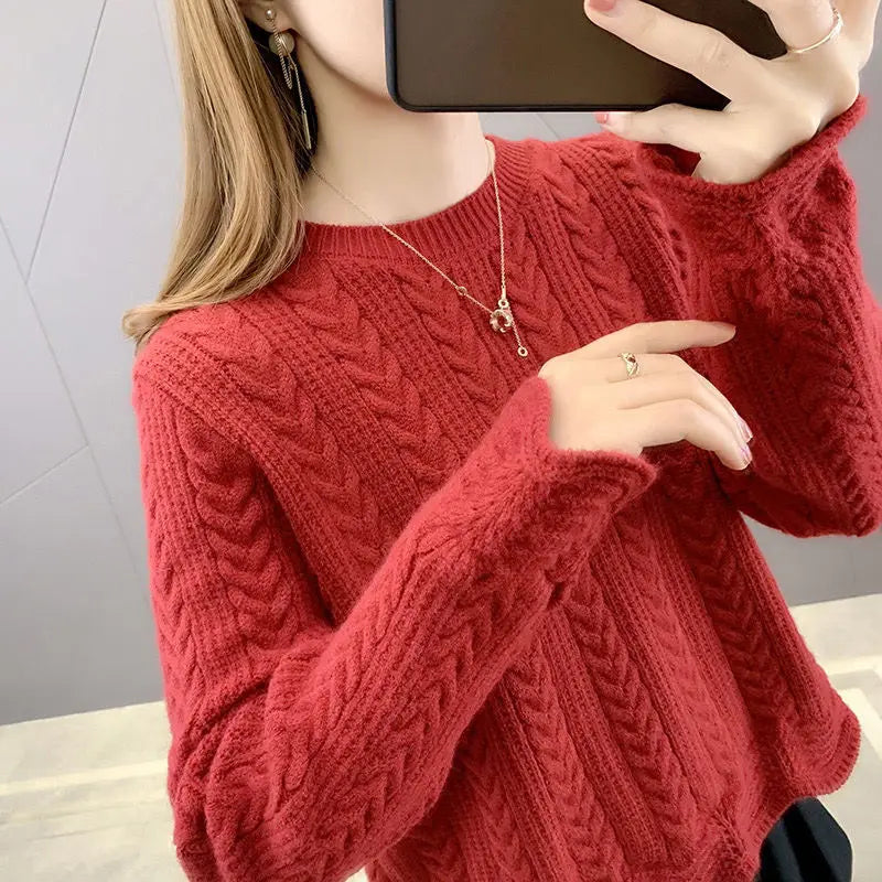 Cozy & Fluffy Knitted Pullover