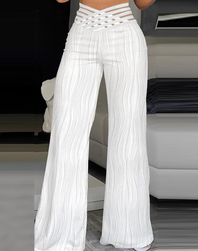 Ivyshape | Pants Wide and Elegant Pants with A Modern Cut