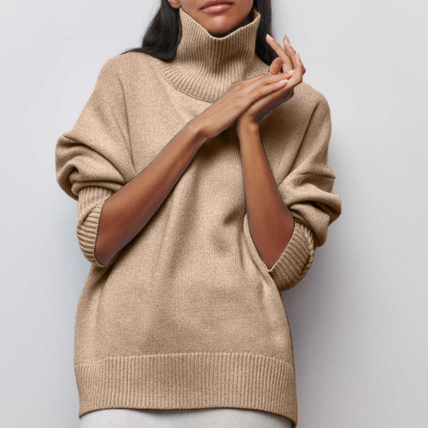 Ivyshape | Warm and Fashionable Turtleneck Sweater