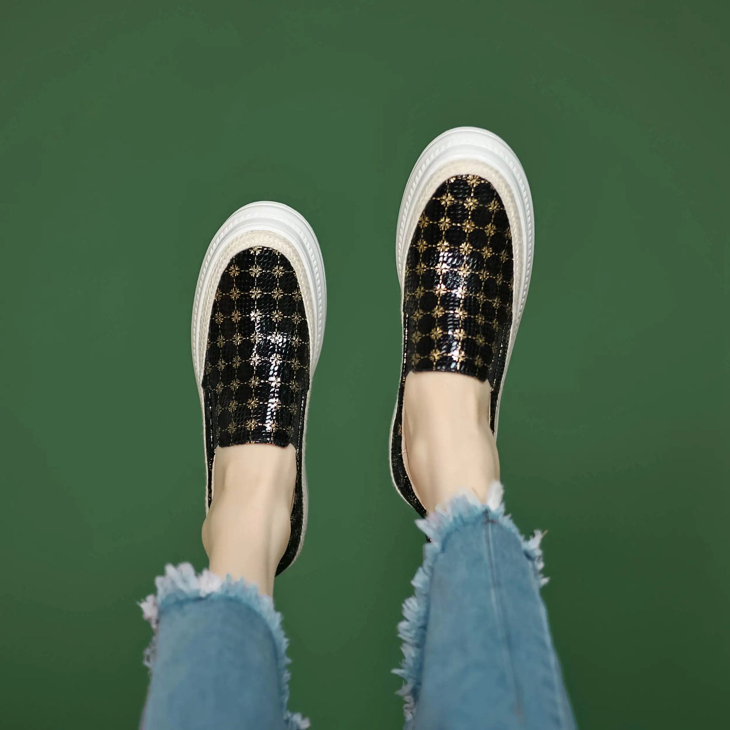 Casual Slip-On Platform Sneakers for Women