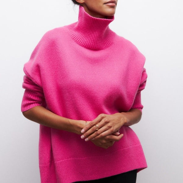 Ivyshape | Warm and Fashionable Turtleneck Sweater