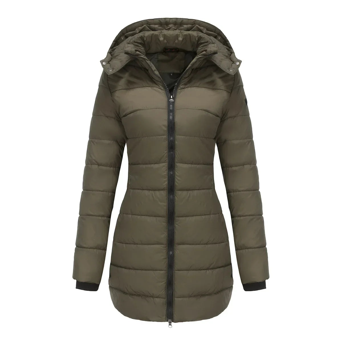 Ivyshape | Women's Long Puffer Quilted Jacket