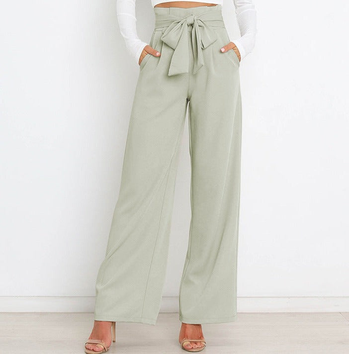 Ivyshape | Stylish and Cozy Fall Wide-Leg Pants for Women