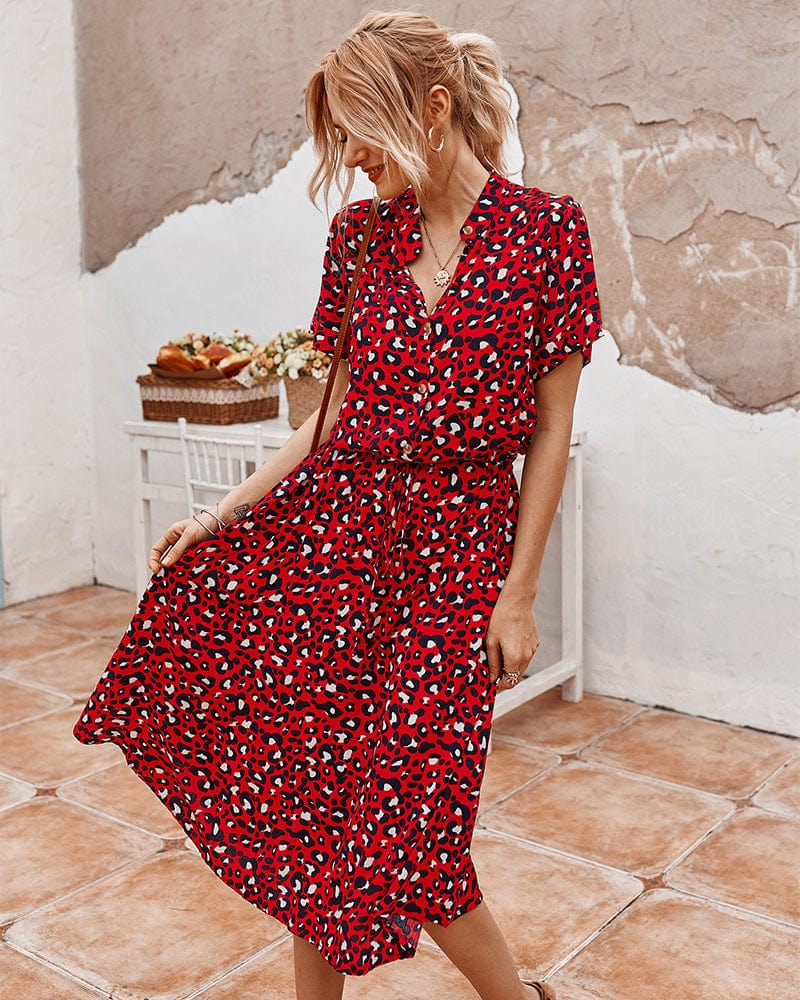 Summer Casual Boho Midi Dress | Perfect for Casual Days