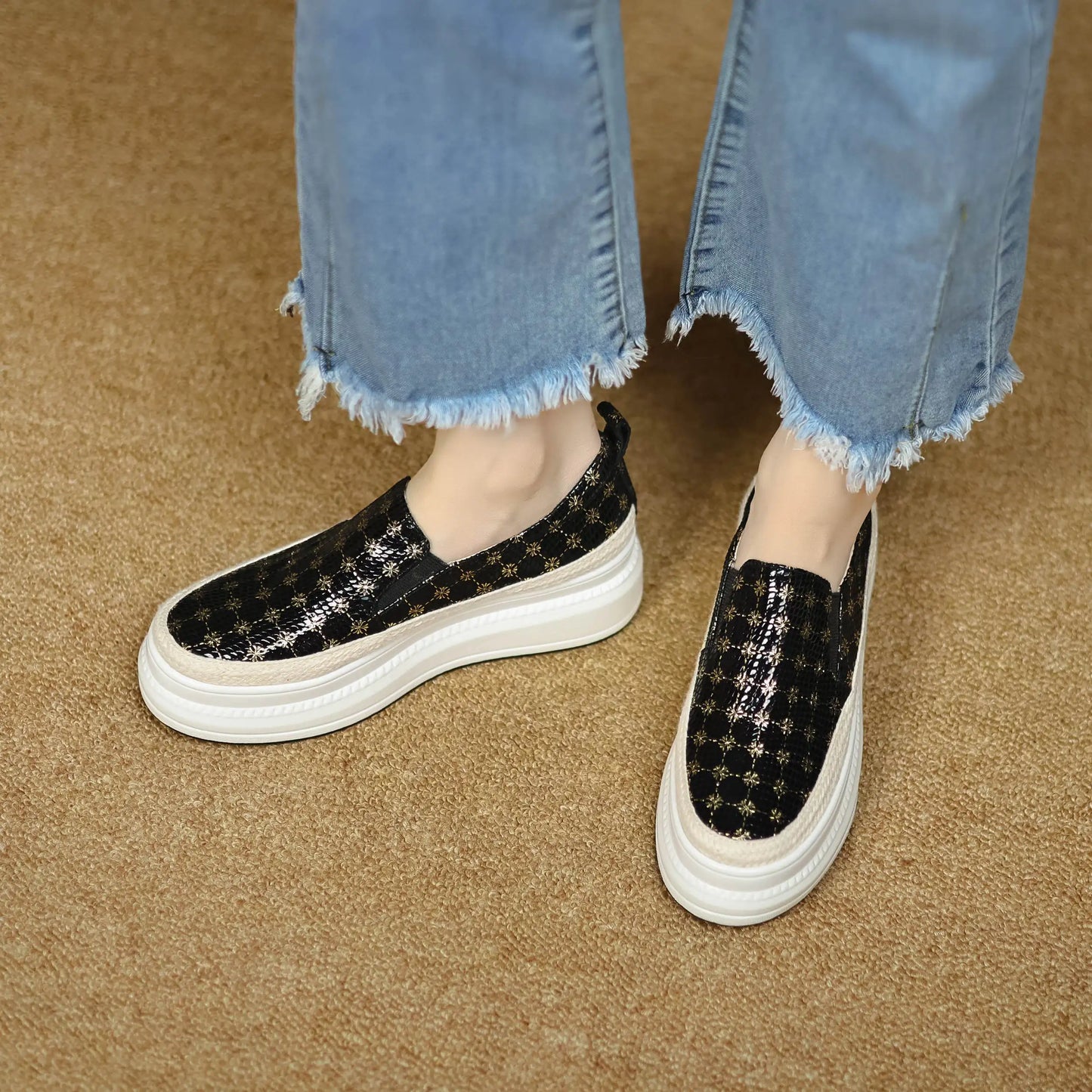 Casual Slip-On Platform Sneakers for Women