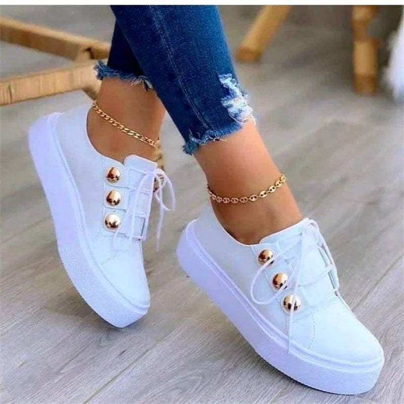 Spring Casual Platform Sneakers for Women