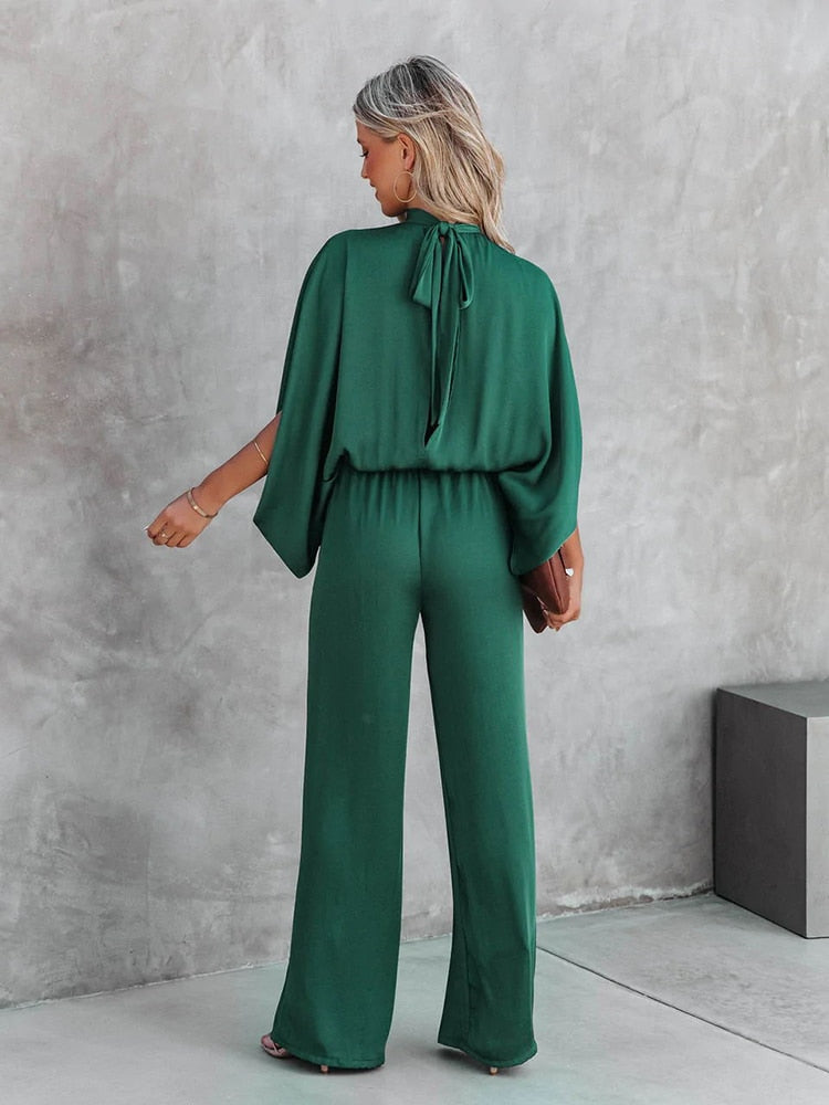 Ivyshape | Women's Stylish Jumpsuit Green