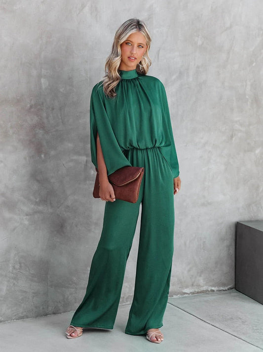 Ivyshape | Women's Stylish Jumpsuit Green