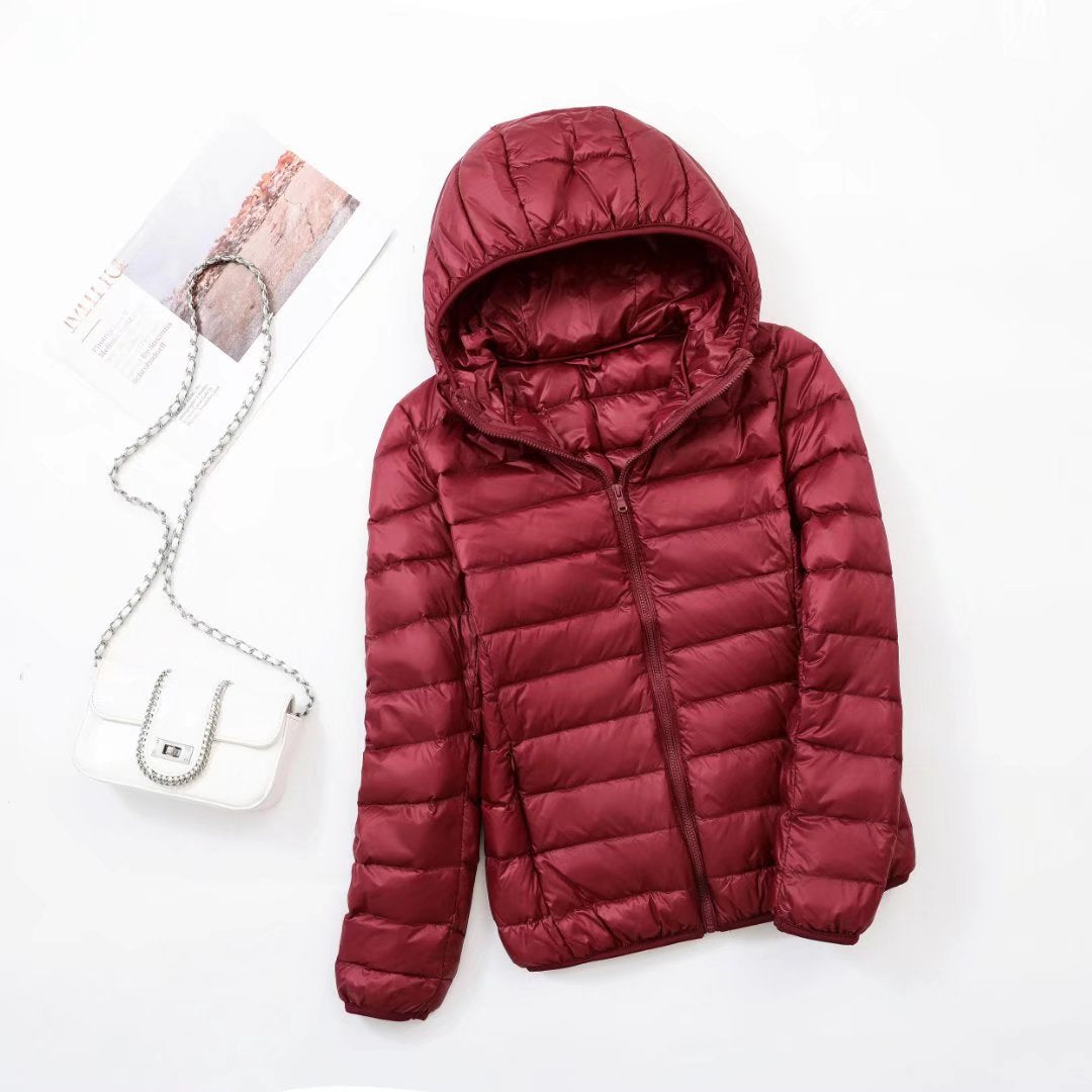 Ivyshape | Women'S Slim Hooded Down Jacket