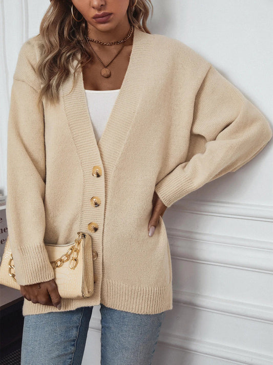 Ivyshape | V-Neck Cardigan