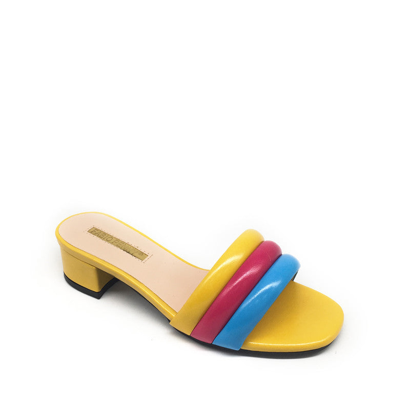 Vibrant Mid-Heel Slippers for Women