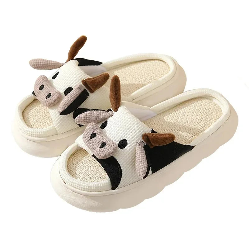 Playful Cartoon Home Slippers for Women