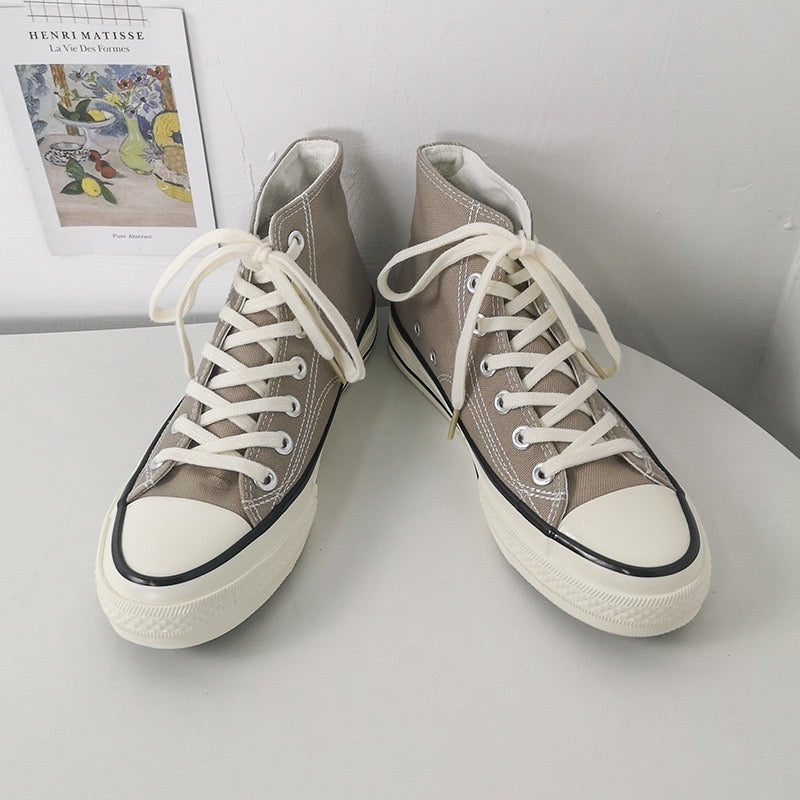 Classic High-Cut Canvas Sneakers for Women