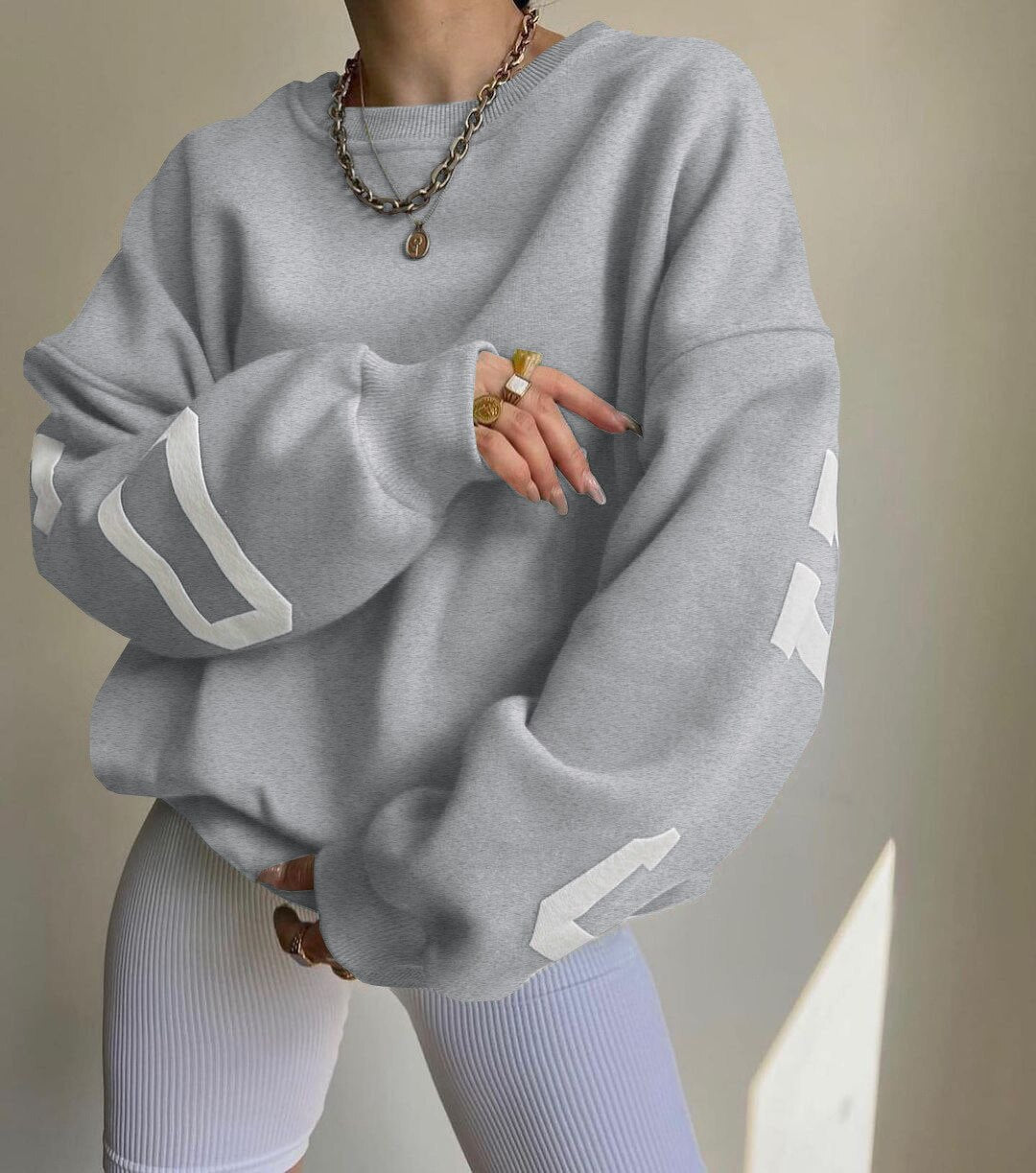 Ivyshape | Women's O Neck Long Sleeve Sweater