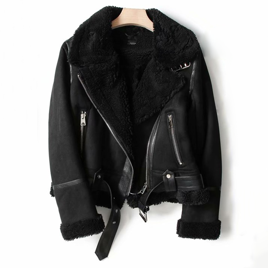 Sleek Leather Moto Jacket