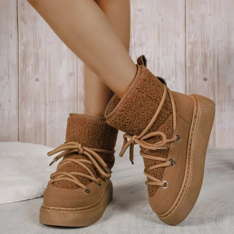 Ivyshape | Soft Plush Snow Boots