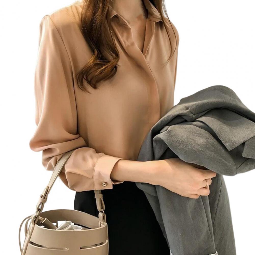 Long Sleeve Office Blouse