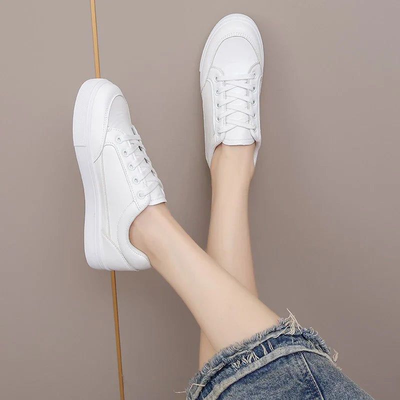 Stylish Casual White Sneakers for Women