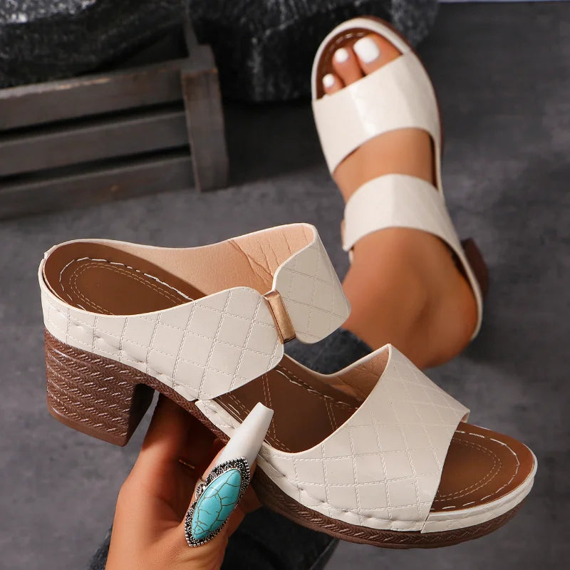 Ivyshape | Versatile Block Heeled Sandals