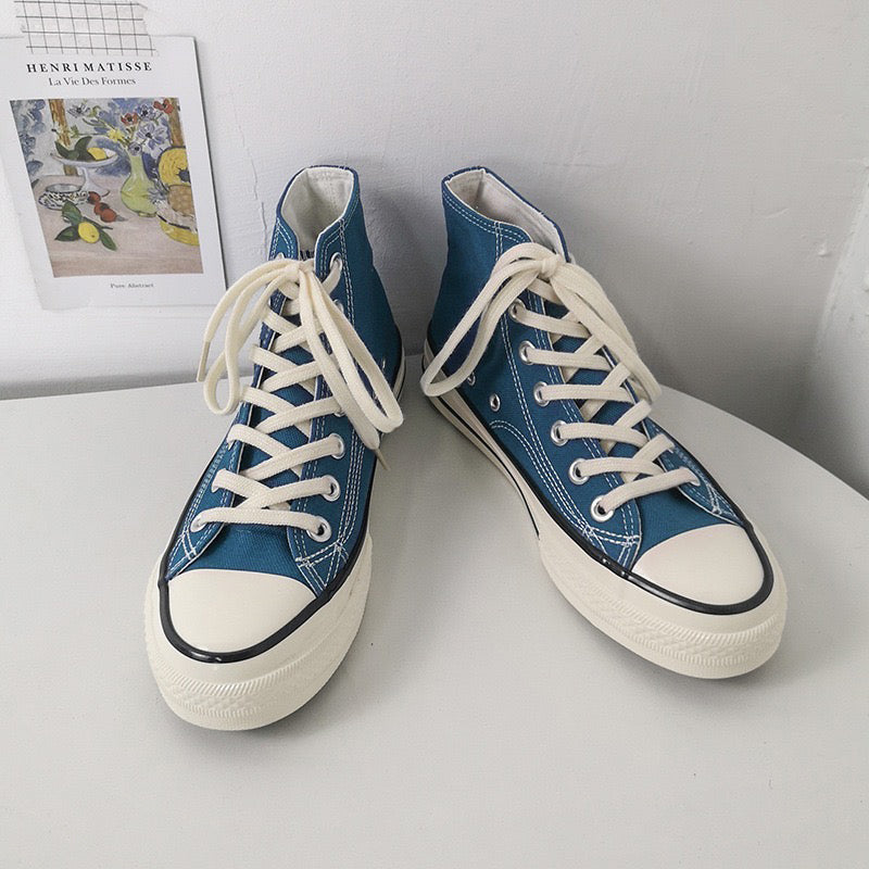 Classic High-Cut Canvas Sneakers for Women