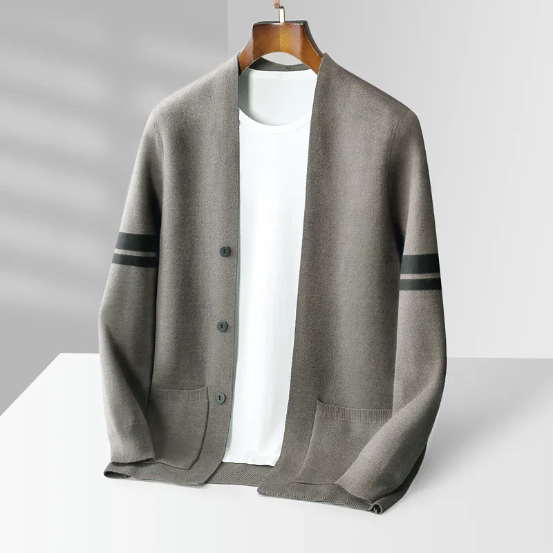 Ivyshape | Wool Men's Cardigan