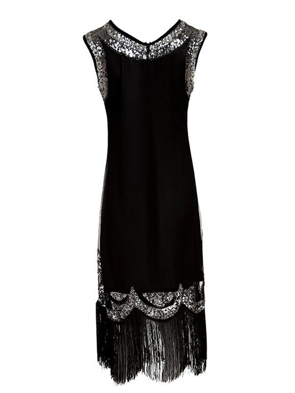 Black Sequin Flapper Dresses