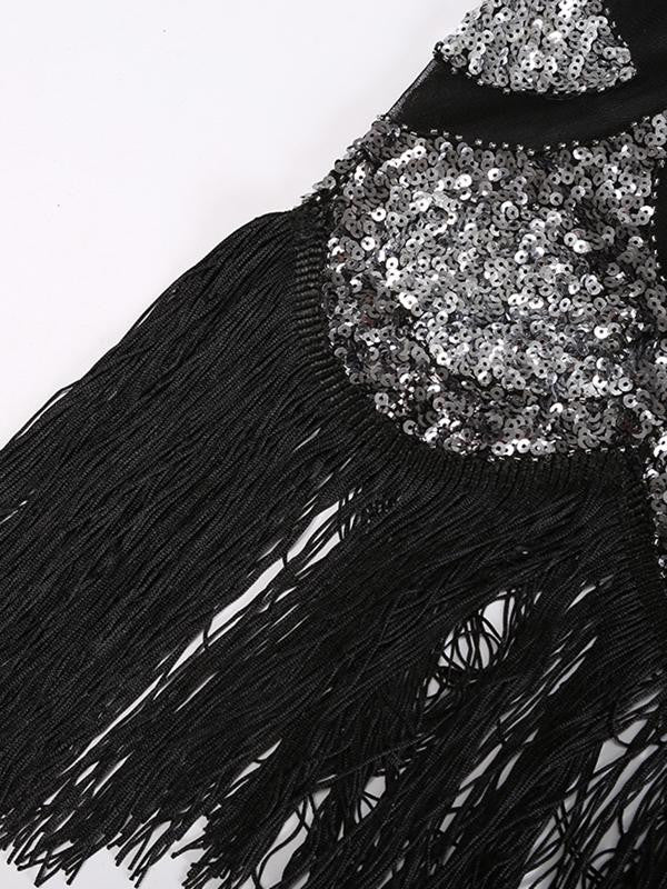 Black Sequin Flapper Dresses