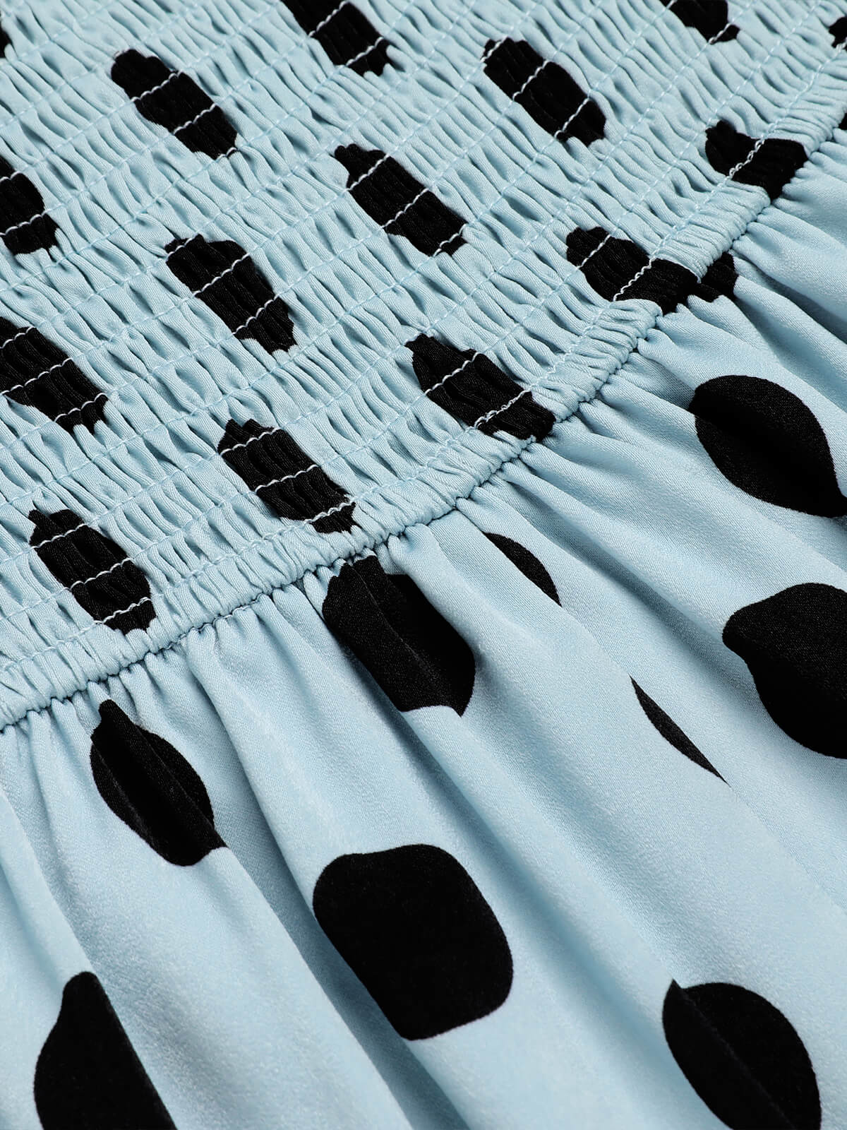 Blue  Polks Dots Pencil Dress