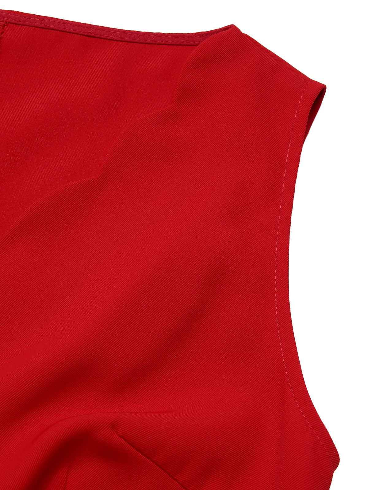 Red Heart Bow Sleeveless Dress