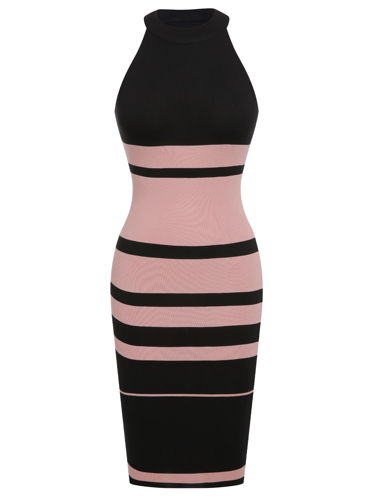 Multicolor  Striped Knit Dress