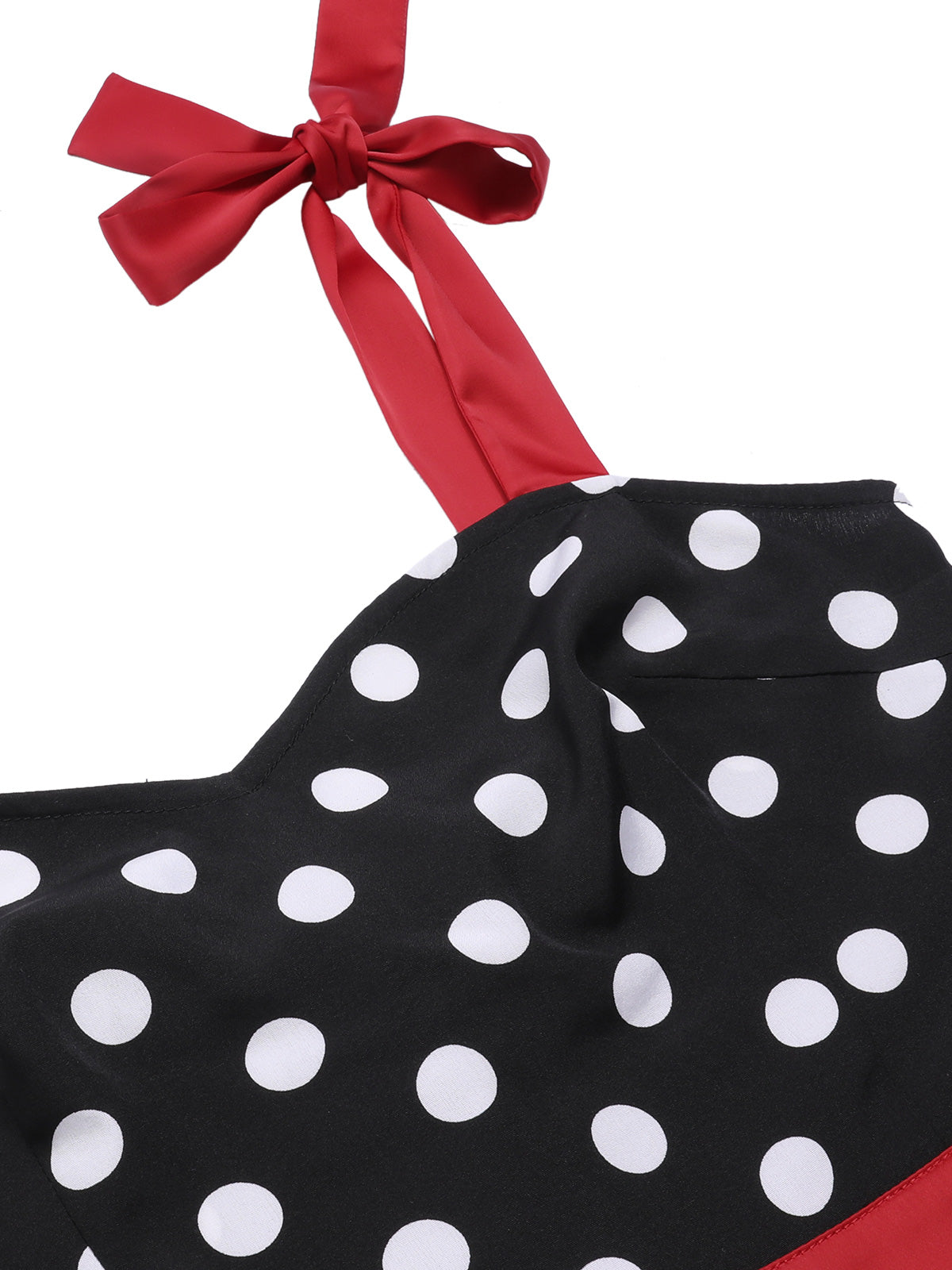 Black  Polka Dot Bow Pencil Dress