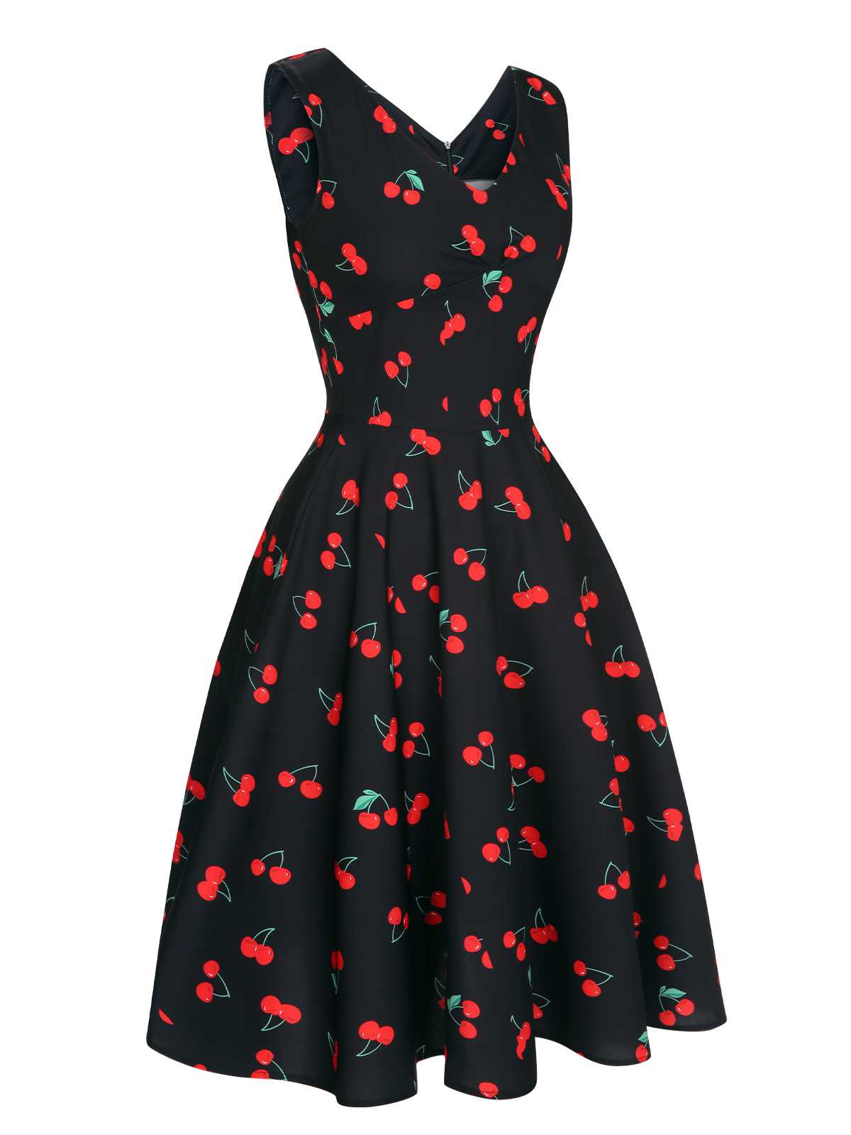 Black Cherry Sleeveless Dress