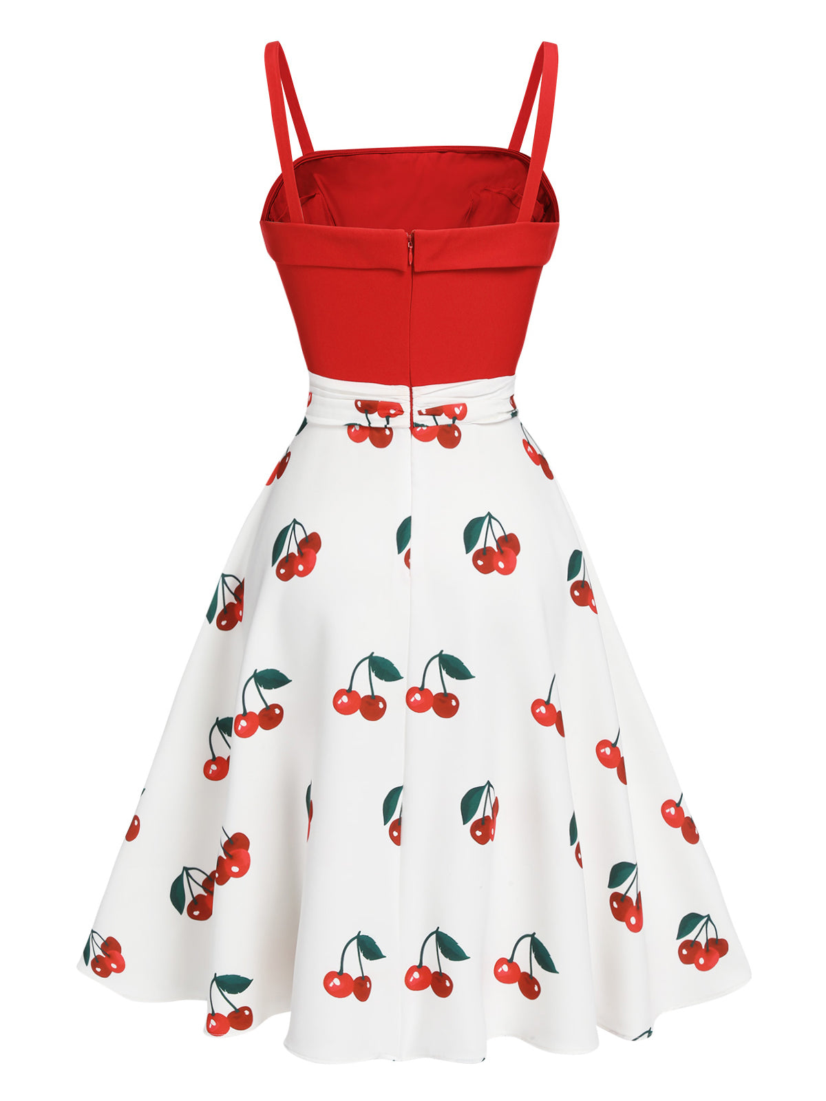 Red Cherry Spaghetti Strap Dress