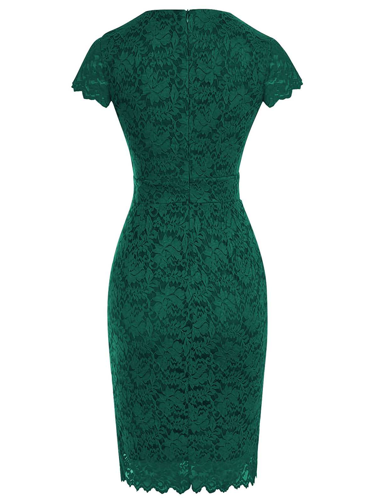 Green  Floral Solid Bodycon Dress