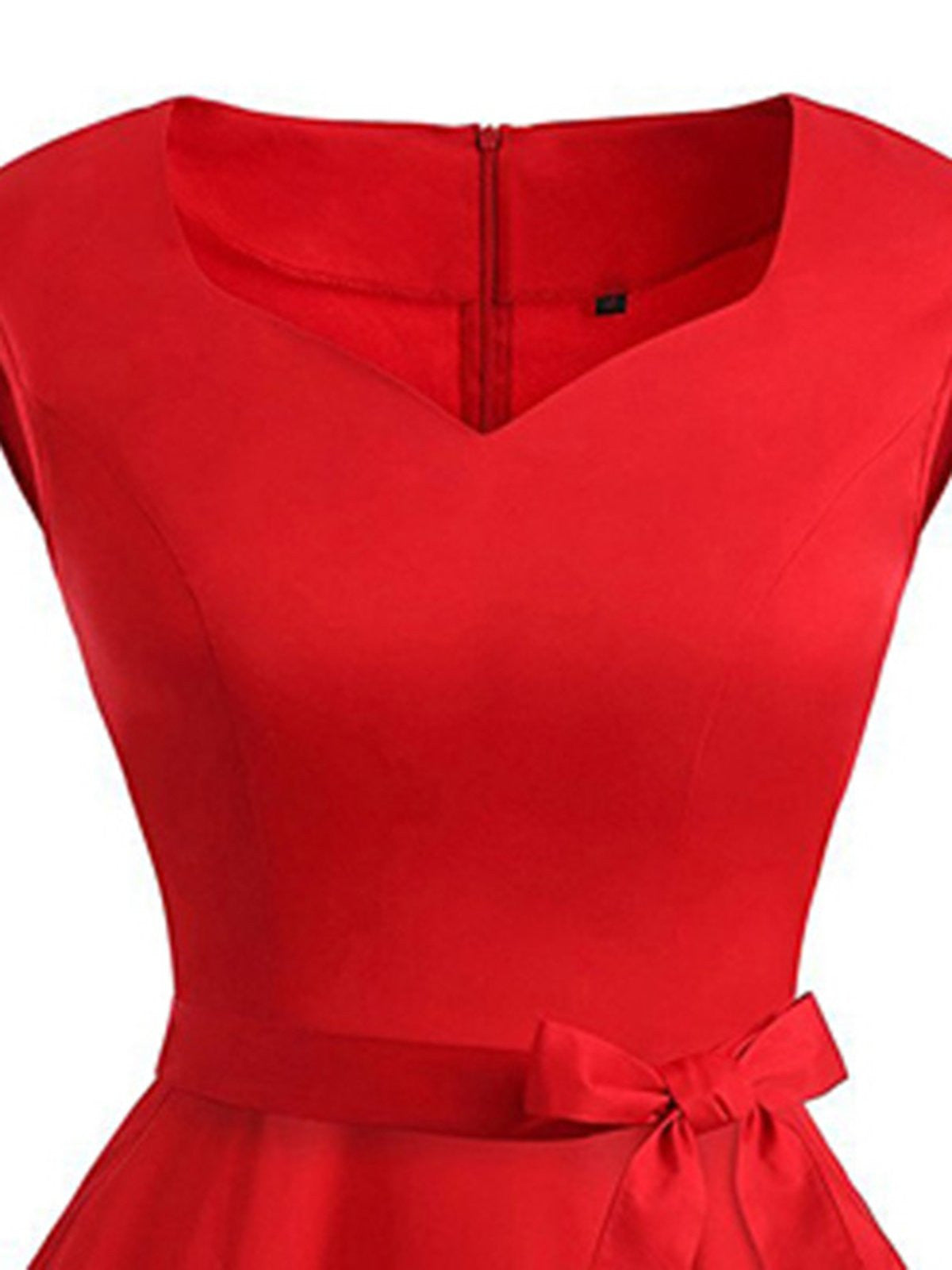 Red Sweetheart Swing Dress