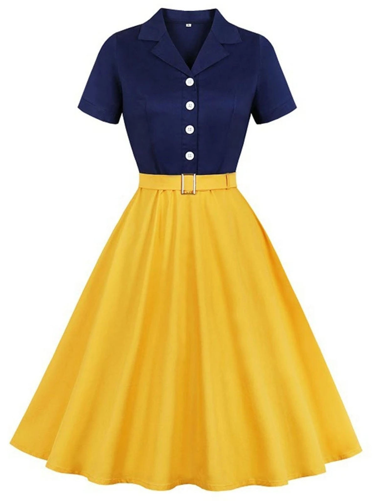 Snow White Style Button Dress