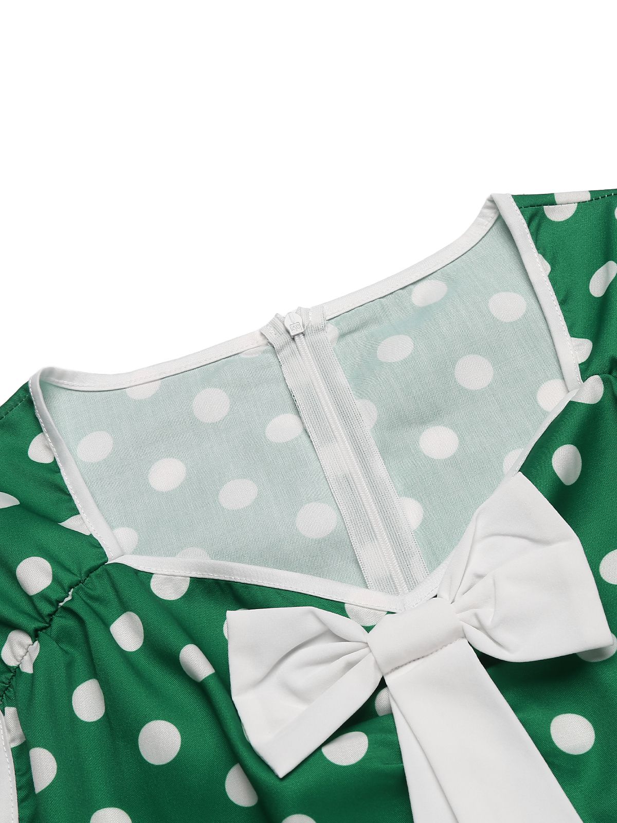 Polka Dot Bow Swing Dress