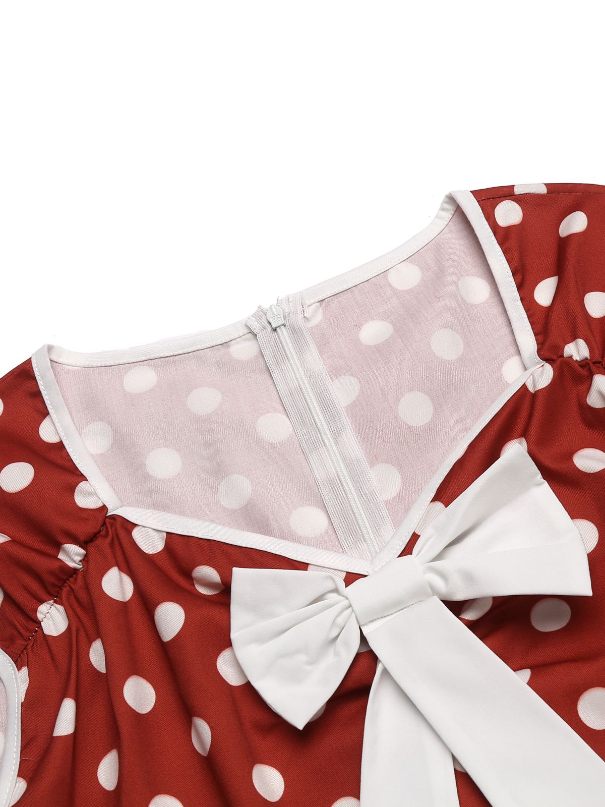 Polka Dot Bow Swing Dress