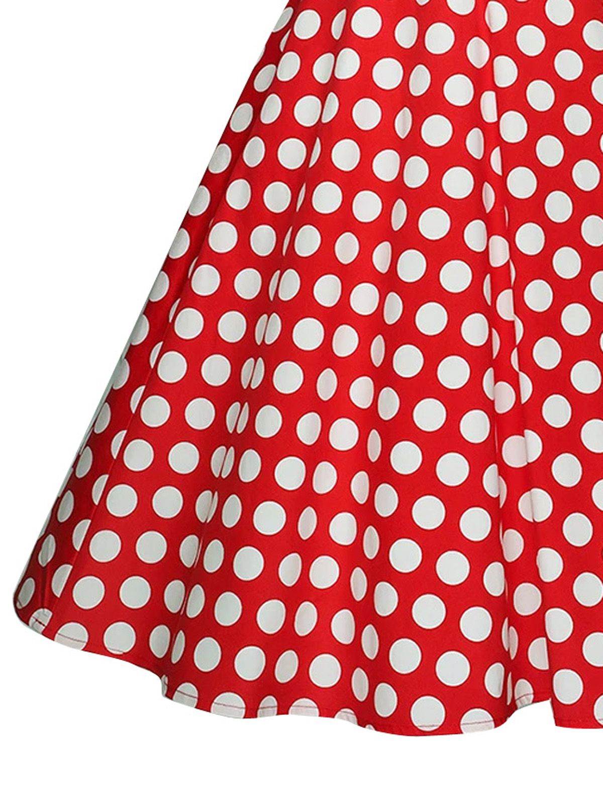 Red Polka Dot Swing Dress