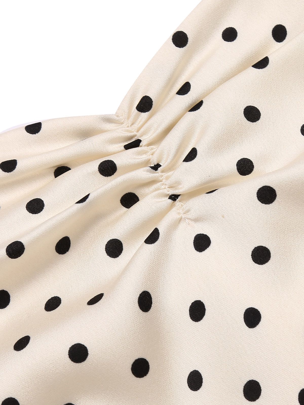 Ivory  Polka Dot Halter Pencil Dress