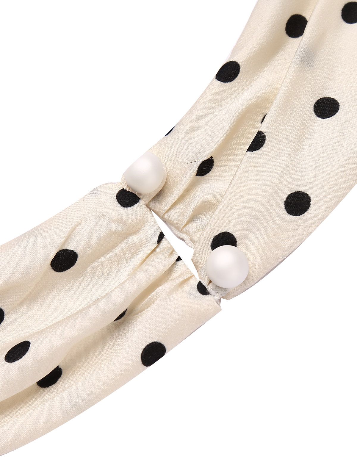 Ivory  Polka Dot Halter Pencil Dress