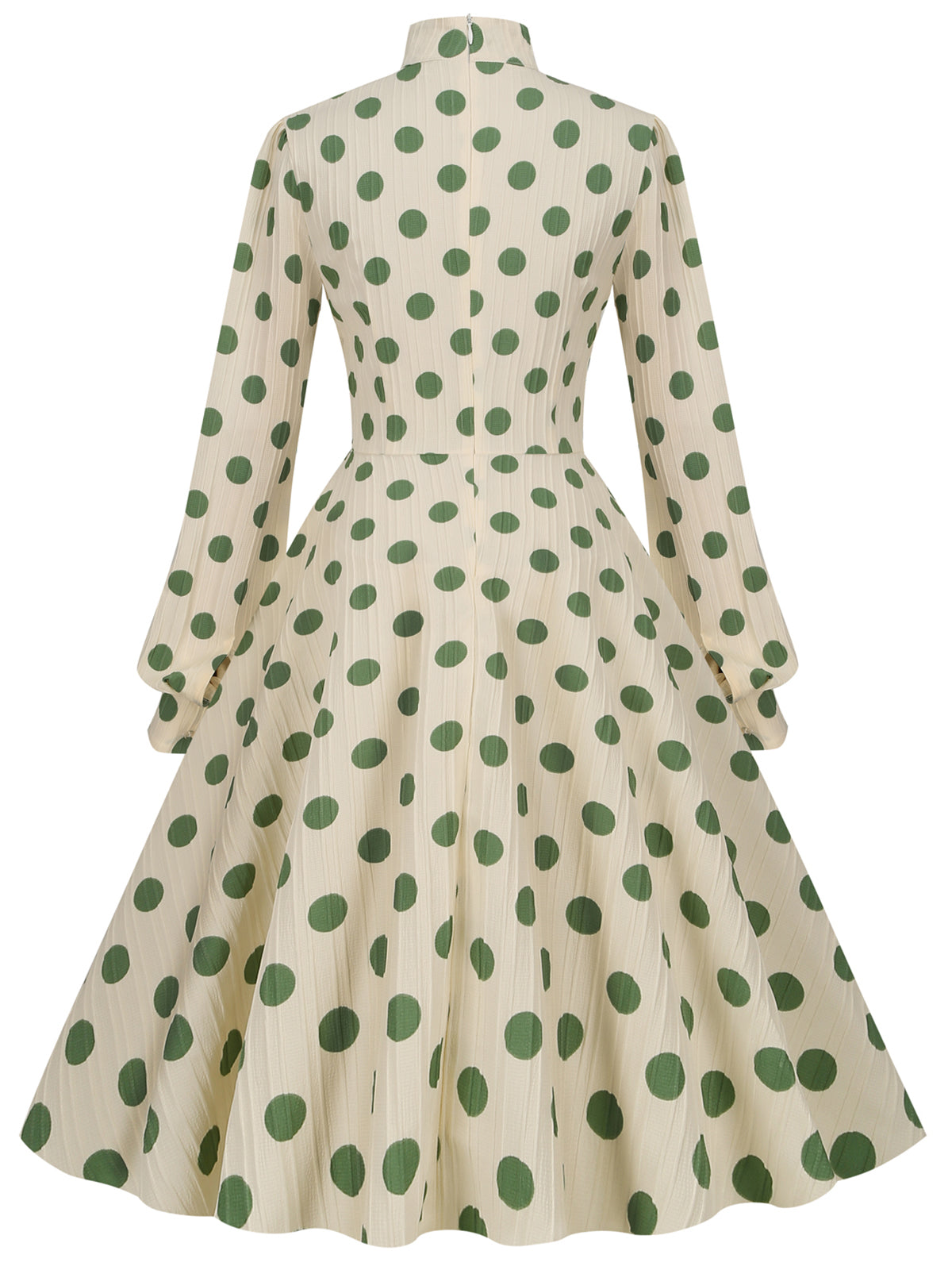 Polka Dots Bowknot Swing Dress